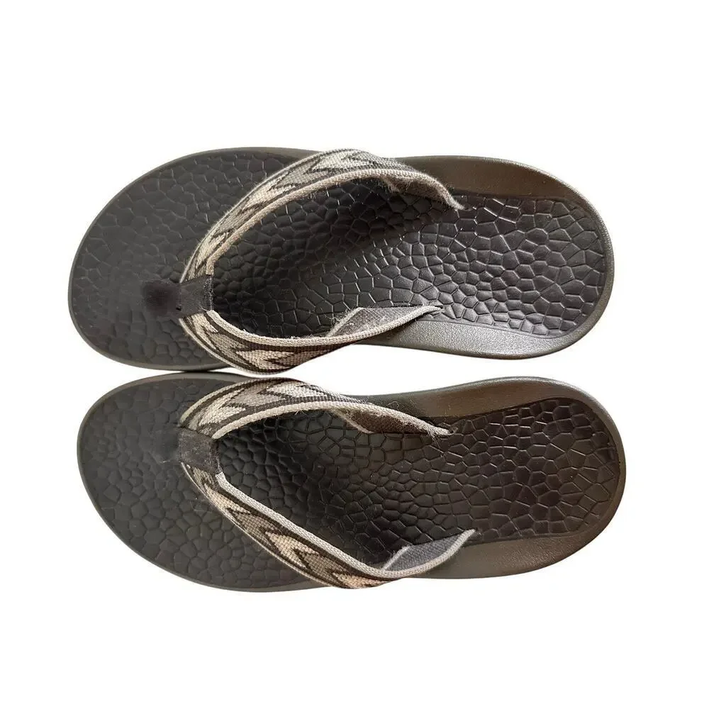Chaco Classic Flip‎ Flop Thong Sandals Black Men Sz 7 Women’s 8.5 Gorpcore Beach